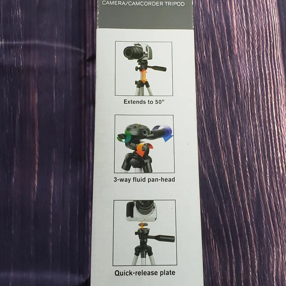 Targus 50 Inch Camera Camcorder Tripod Lightweight With Carry Case